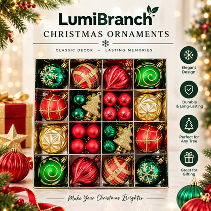 Pastel Christmas Ornament Set